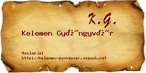 Kelemen Gyöngyvér névjegykártya